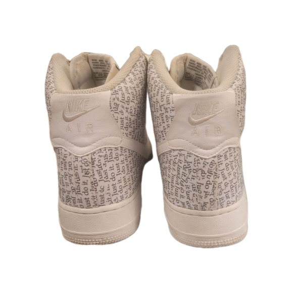 Size 9.5 - Nike Air Force 1 High '07 LV8 Just Do It 2018 - AQ9648-100 - Picture 10 of 10